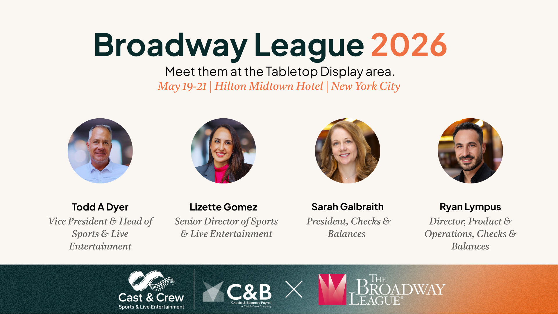 Broadway League Spring Conference Road Show